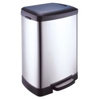 See more information about the 50 Litre Stainless Steel Step Bin With Slow Close Lid